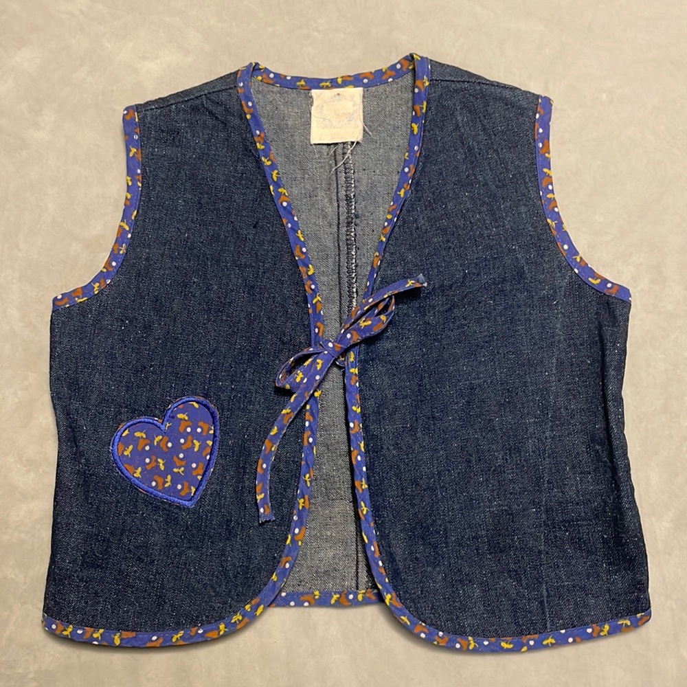 Vintage denim vest